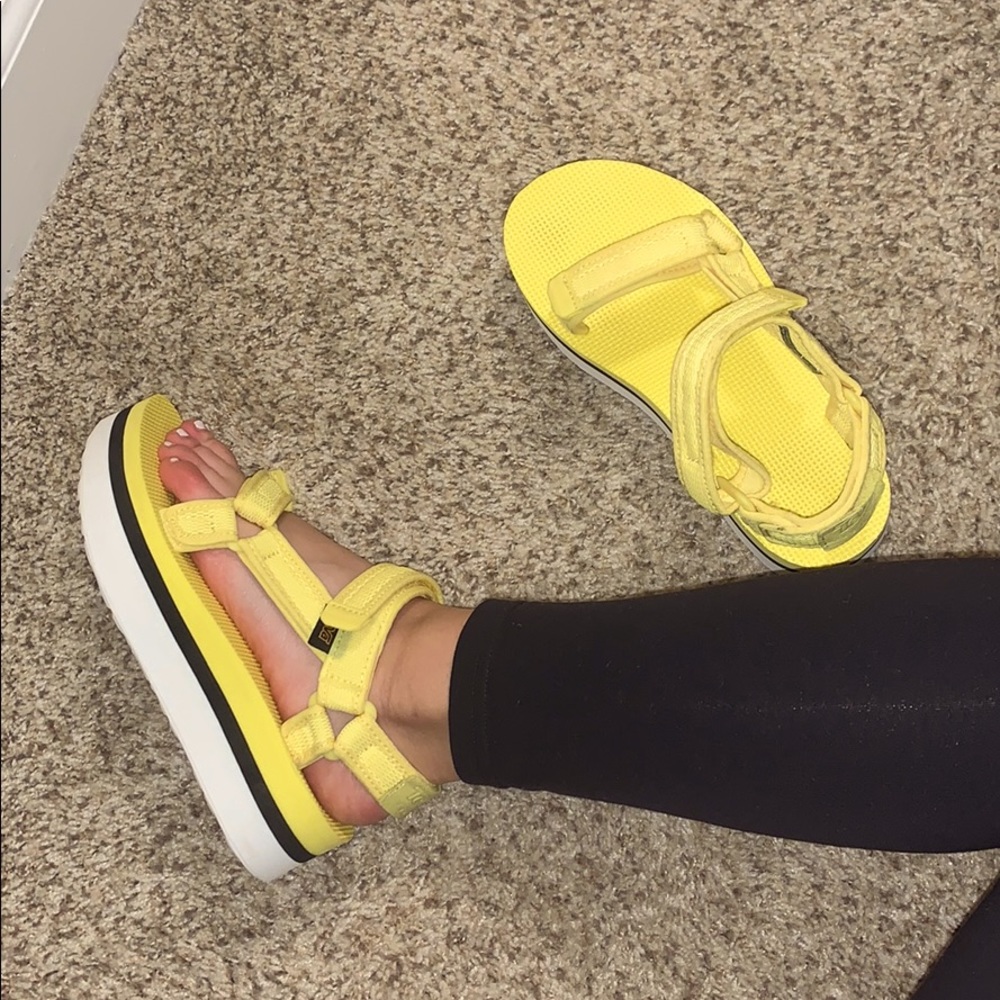 Teva Velcro platform sandals